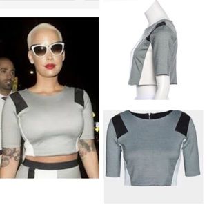 Mason x Michelle Mason short sleeve crop top XS P